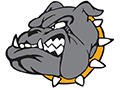  Kenmore East logo which is a gray bulldog with a yellow spiked collar